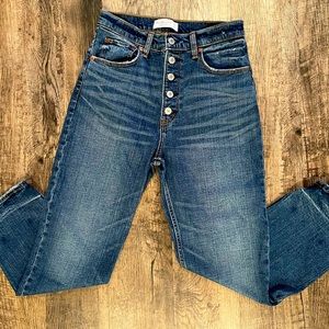Size 28 Abercrombie Ankle Straight Ultra High Rise